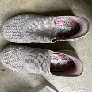 Skechers Light Gray Slip-On Sneakers